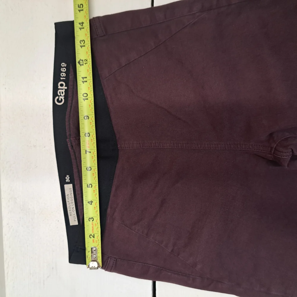GAP Pull On Pants Stretch Purple Womens Size W30 L32 - Picture 6 of 9